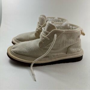 UGG Womens Neumel Natural 1119597 Boots Authentic Hemp Faux Fur Size 8